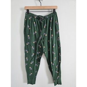 Polo Ralph Lauren Men's Medium Green Lounge Teddy Bear Print Pajama Pants